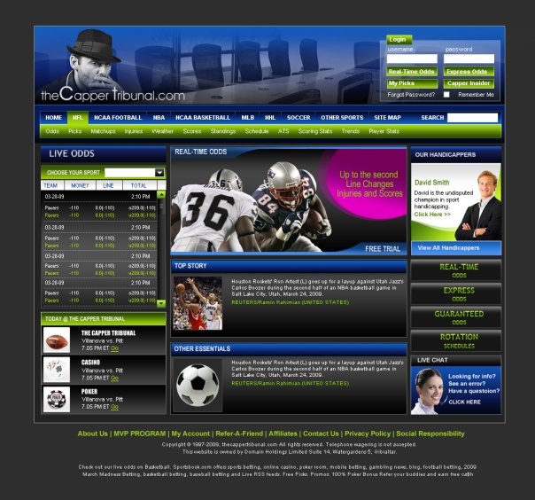 sports handicapping website
