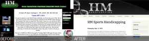 handicapping website before and after