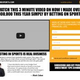 sports betting leads squeeze page